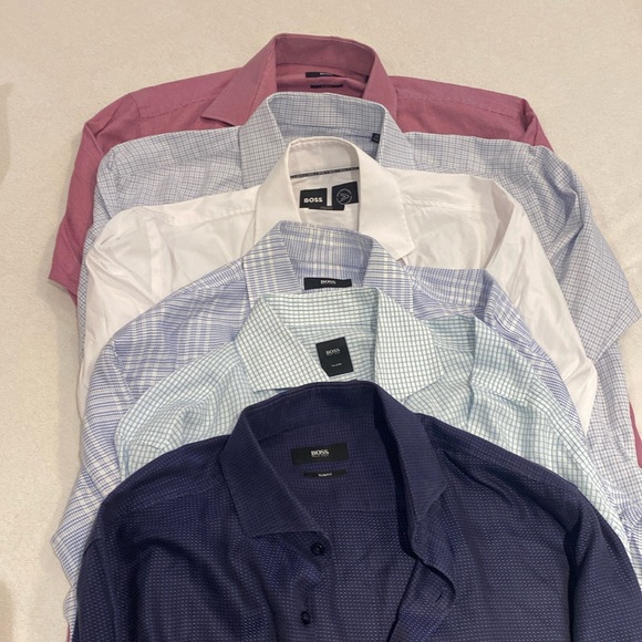Set of 6 HUGO BOSS Men’s button down shirts. Brand new never been worn - Picture 1 of 7